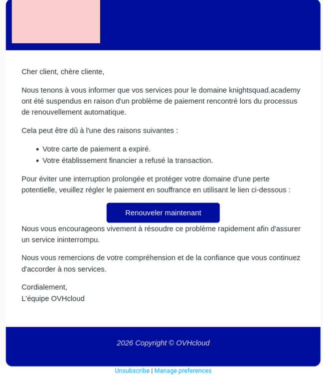 Phishing Email